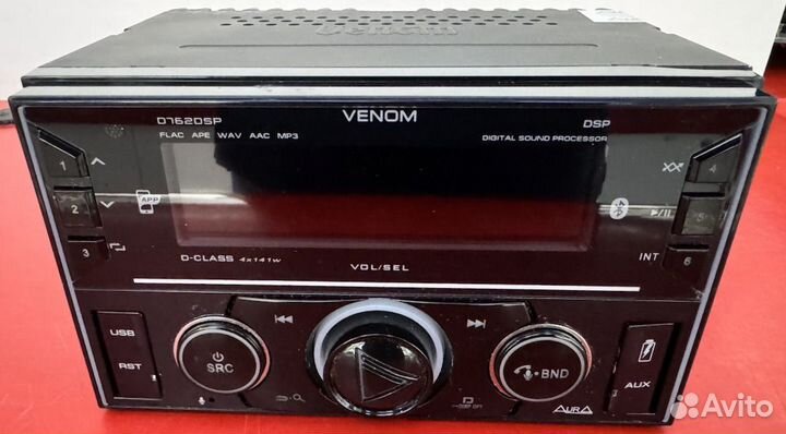 Автомагнитола Aura venom-D762DSP 2din