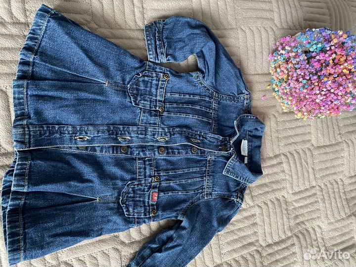 Джинсовое платье для девочки