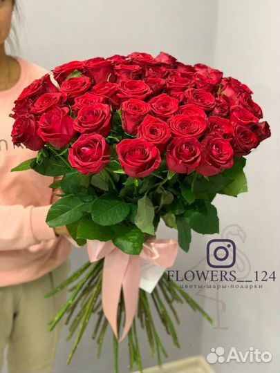 Розы с большим бутоном, опт, цветы от Flowers124