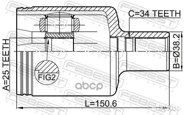 ШРУС внутренний левый к-кт MB E-class 212 08-13