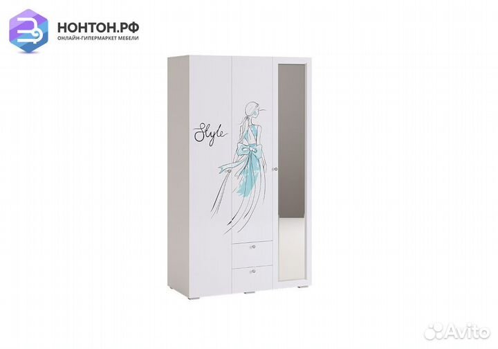 Шкаф 3-створчатый Гламур