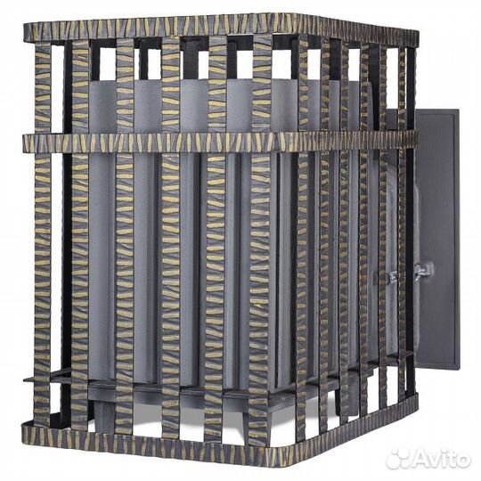 Чугунная печь для бани Гроза в сетке 24 (П)