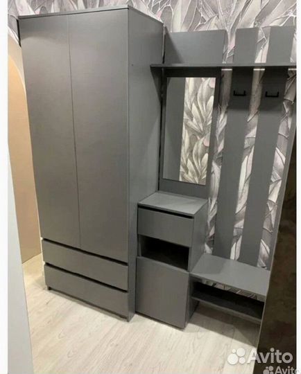 Прихожая графит в наличии