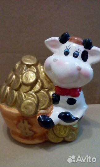 Копилки корова. Слон. Носорог. Бегемот