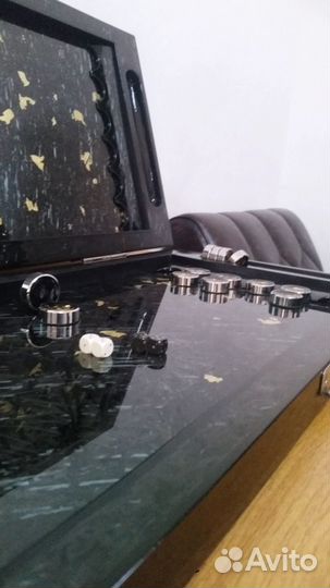 Нарды ручной работы из кованого карбона