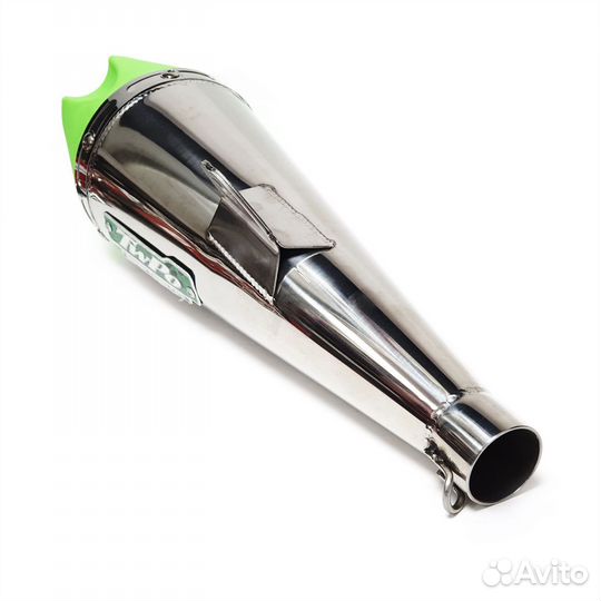 Универсальный прямоточный глушитель 340*100mm