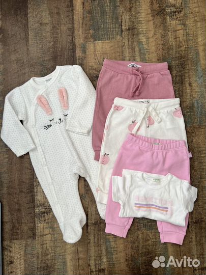 Вещи пакетом на девочку 62 68 benetton sinsay