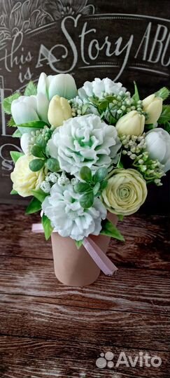 Букет из мыла ручной работы