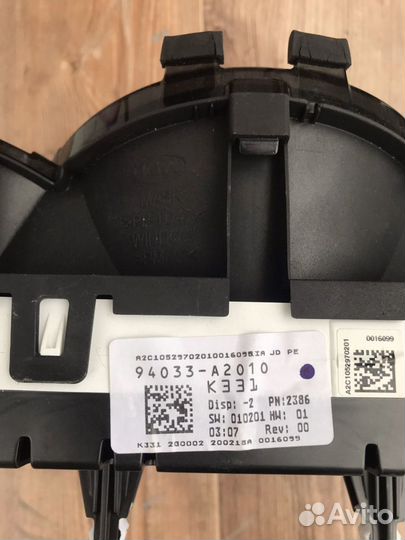 Приборная панель KIA Ceed JD 2018