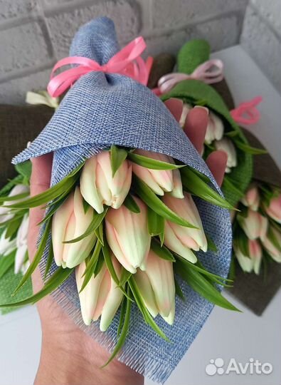 Тюльпаны из мыла ручной работы