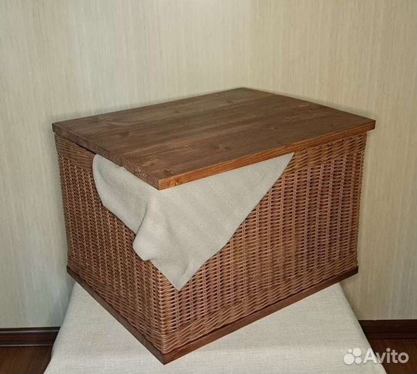 Сундук плетёный из эколозы