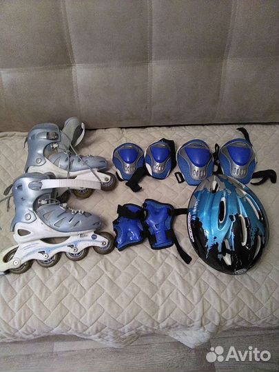 Детские ролики и защита