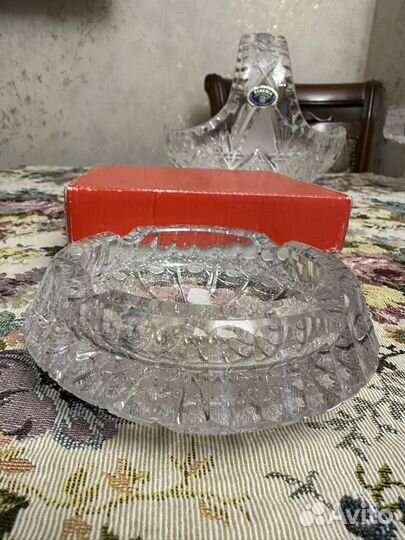 Пепельница хрусталь