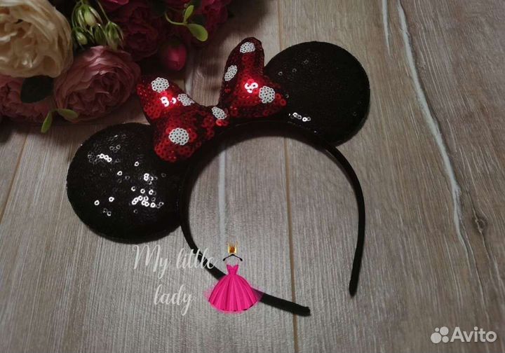 Ободок Микки / Минни маус новый