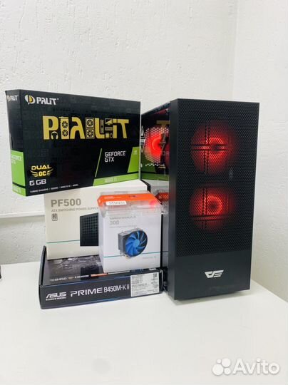 Игровой пк Ryzen 5 5500/16Gb/GTX1660ti