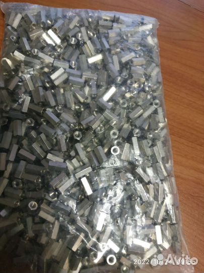 Стойка для печатных плат, круглая, латунь,М3, 30мм