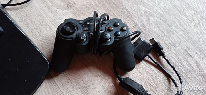 Игровой руль Sven +геймпад в подарок defender