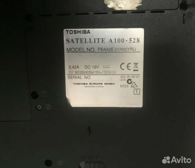 Ноутбук toshiba satellite