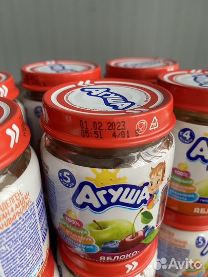 Фруктовое пюре агуша
