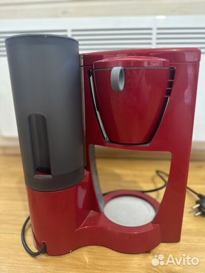 Кофеварка Bosch TKA6034 1100Вт, красная