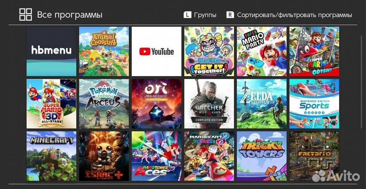 Новая Nintendo Switch oled прошитая + все игры