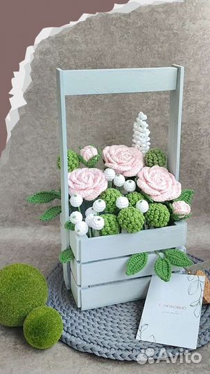 Букет вязаный