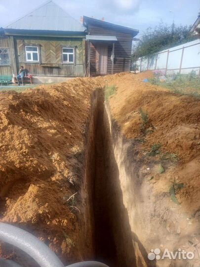 Копка траншей ручной