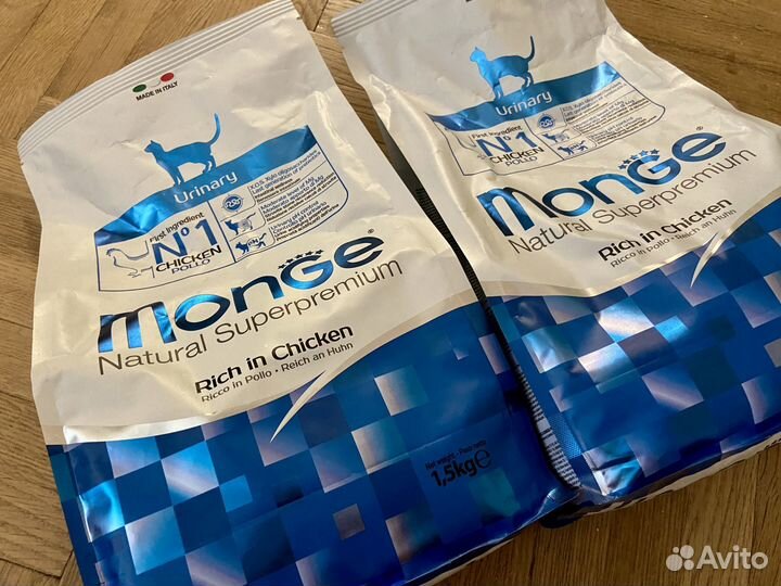 Корм для кошек monge 1.5 кг