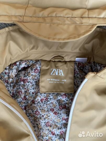 Куртка zara дождевик 92 / Кофта Тедди HM 86