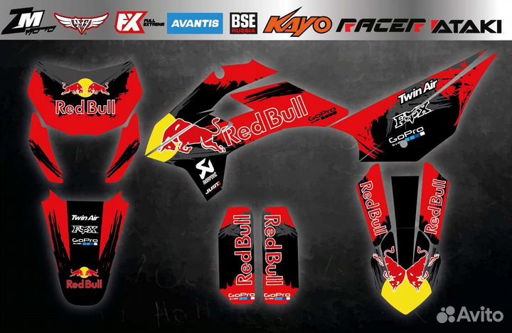 Наклейки на питбайк kayo