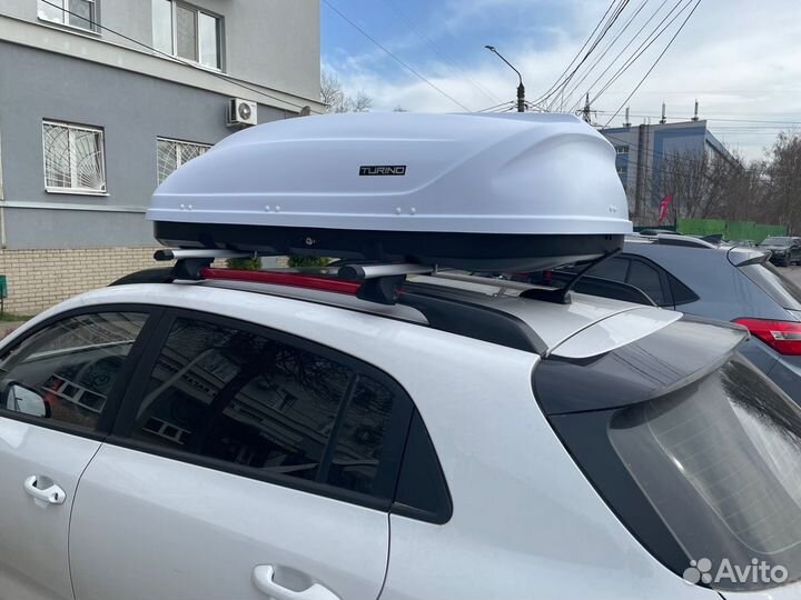 Автобокс Турино-1 белый на 2 стороны на Kia