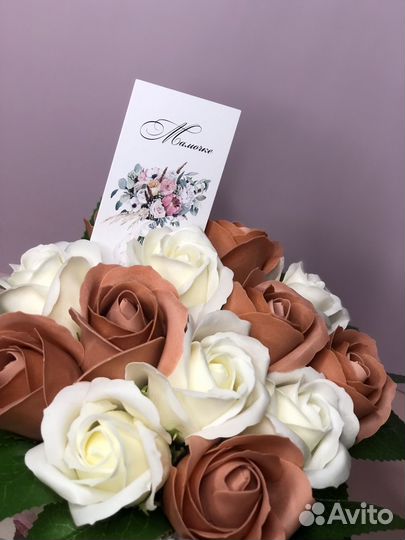 Подарок ко дню матери мыльные розочки