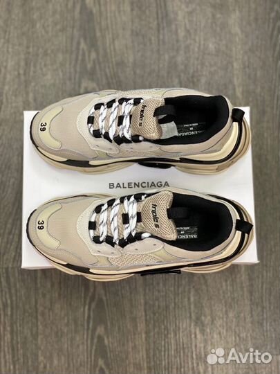 Кроссовки Balenciaga Triple-S Beige (36-40)