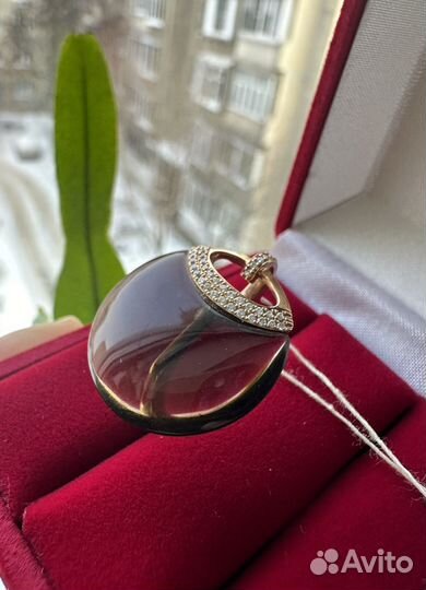 Кольцо и подвеска из золота с бриллиантами