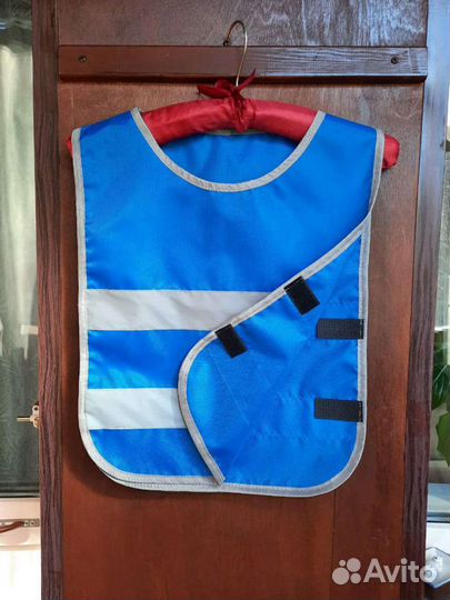 Жилет светоотражающий детский от 3 до 6 лет синий