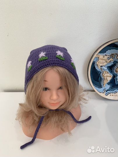 Чепчик для девочки 46-48