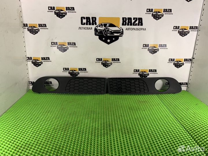 Решетка в бампер (комплект) L/R Volvo S80