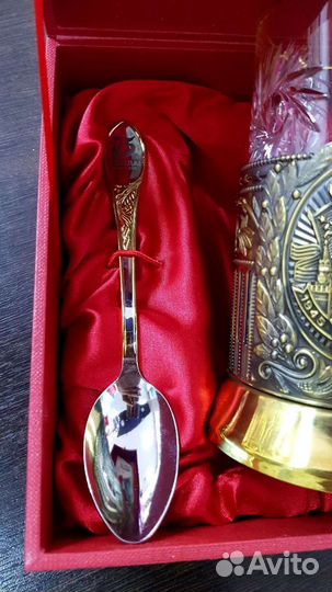 Подстаканник коллекционный, золочение