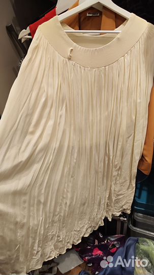 Юбка хлопковая с подъюбником 46 размер