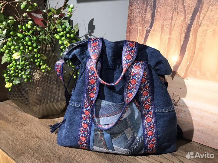 Джинсовая сумка новая