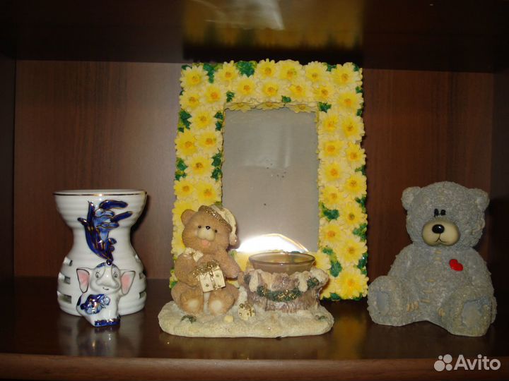 Керамика. Мишки. Аромалампа. Фоторамка