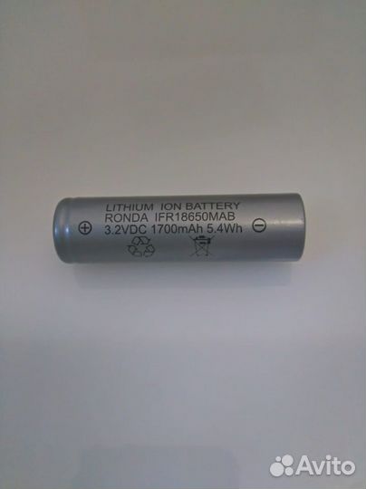 Аккумулятор IFR18650MAB 1700mAh для Moser Li+Pro