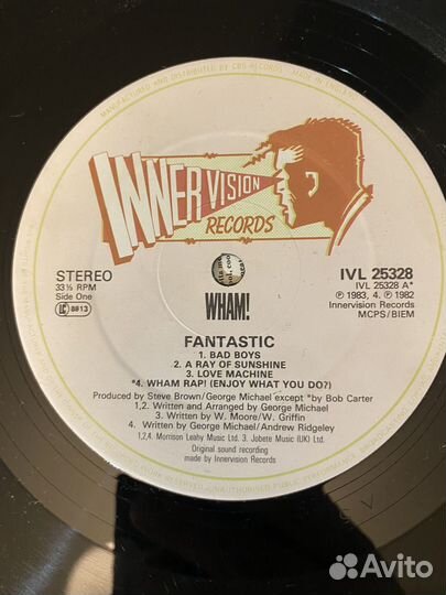 Wham Fantastic lp UK