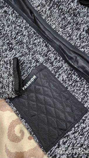 Пальто комбинированное.демисезон