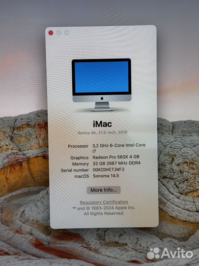 iMac Retina 4K, 21.5-inch, 2019