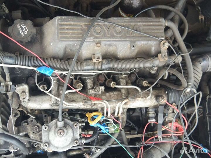 Двигатель 1,8 дизель 1CT toyota CV11 camry 86г