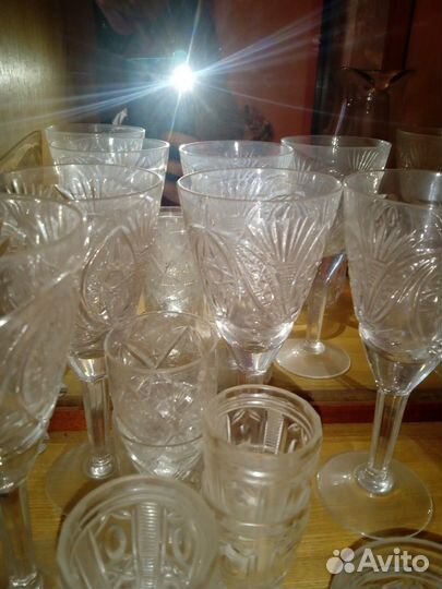 Хрустальные рюмки на ножке СССР