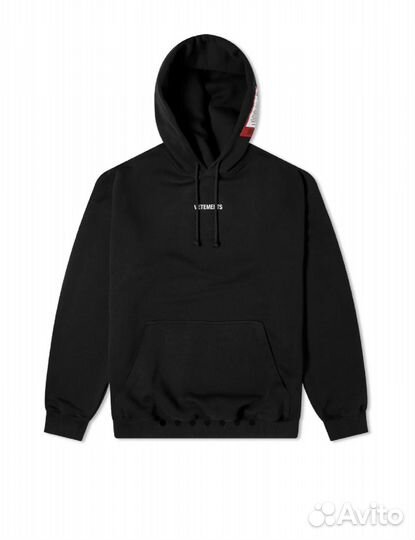 Vetements patch logo hoodie
