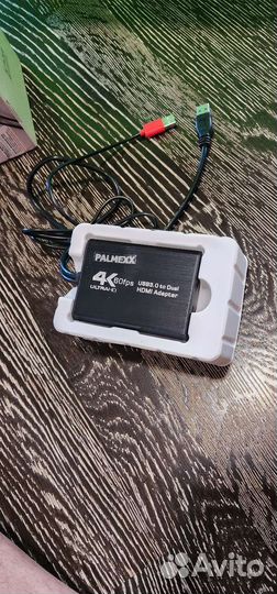 Конвертер palmexx USB to Dual hdmi 4K/60Hz