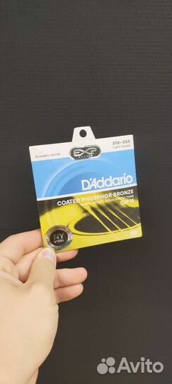Струны для акустической гитары D'Addario 012-053